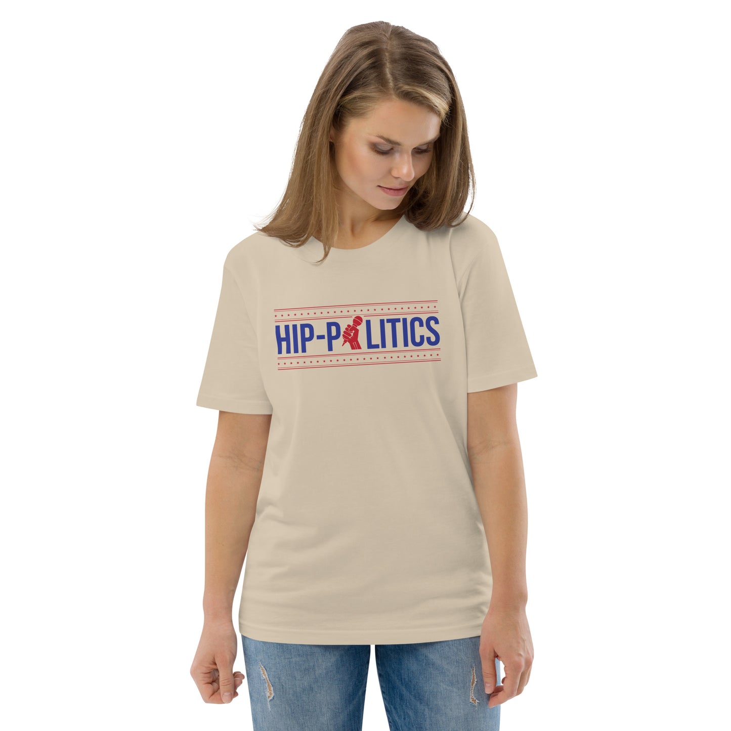 Unisex Summer Color Logo Organic Cotton Tee