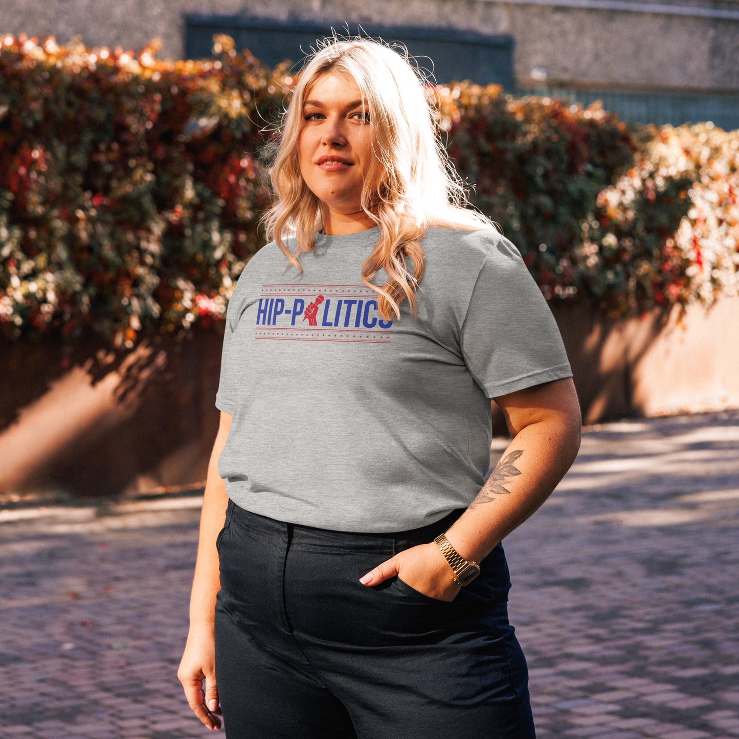 Unisex Summer Color Logo Organic Cotton Tee
