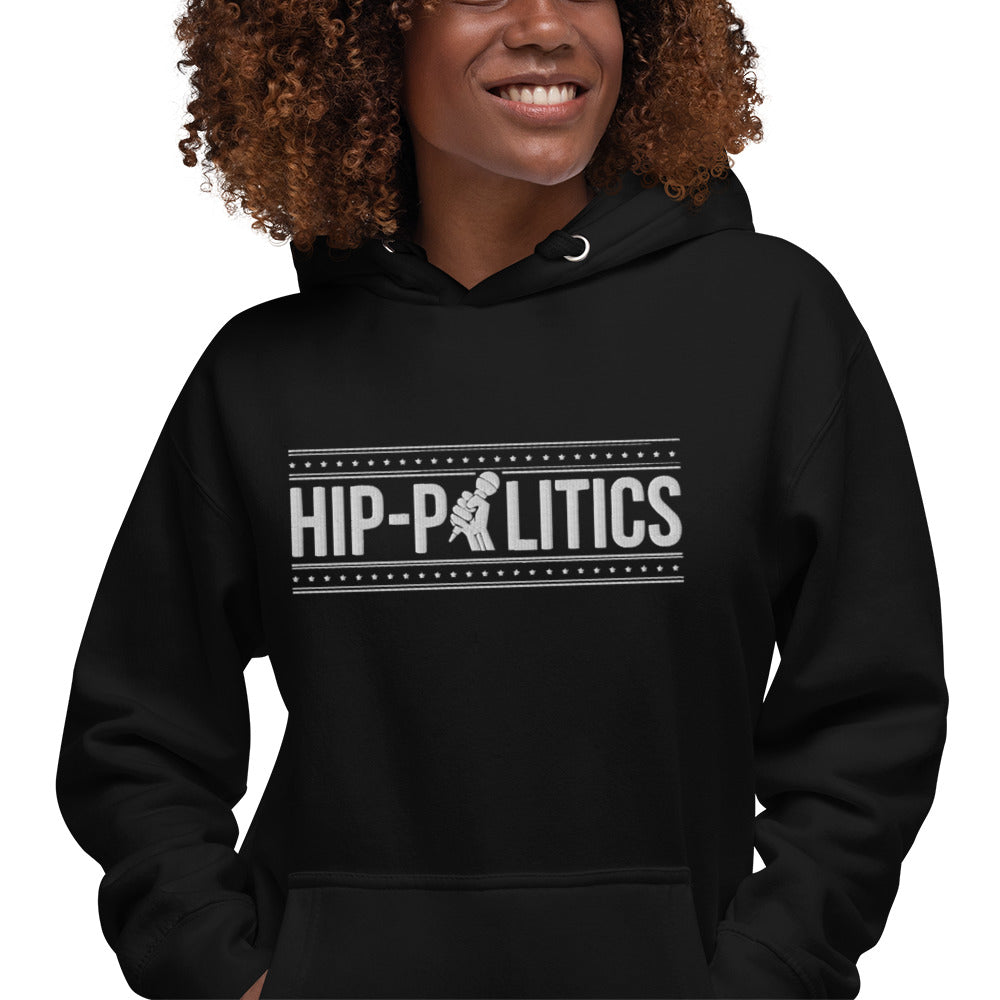 Hip-Politics Logo Premium Embroidered Hoodie