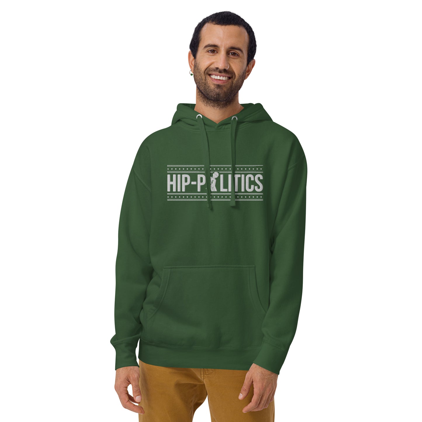 Hip-Politics Logo Premium Embroidered Hoodie