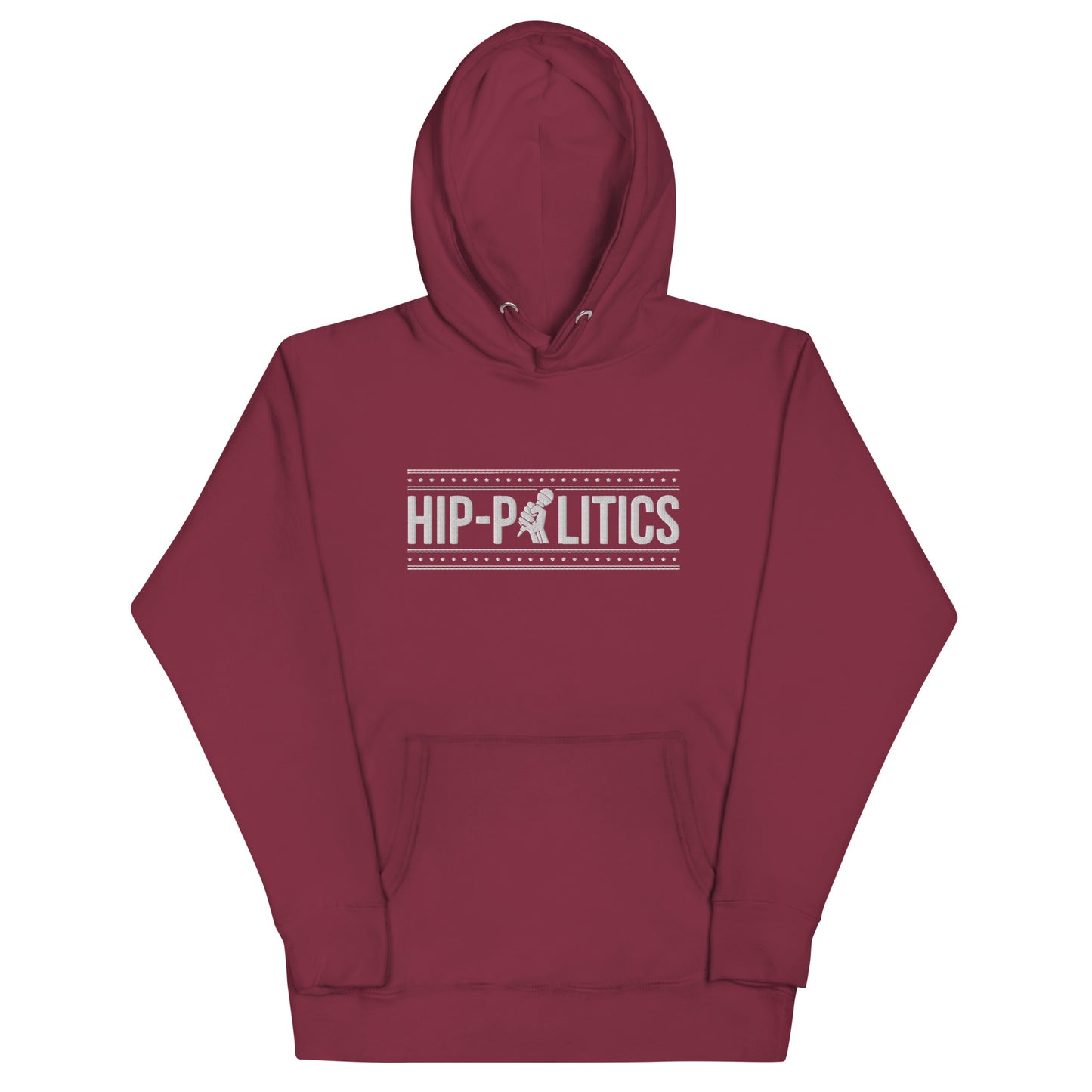 Hip-Politics Logo Premium Embroidered Hoodie