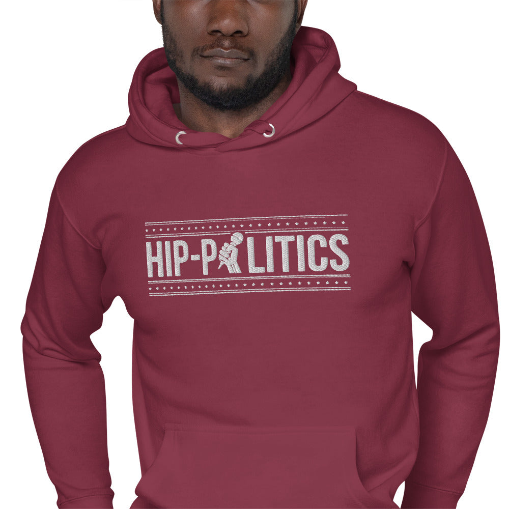 Hip-Politics Logo Premium Embroidered Hoodie