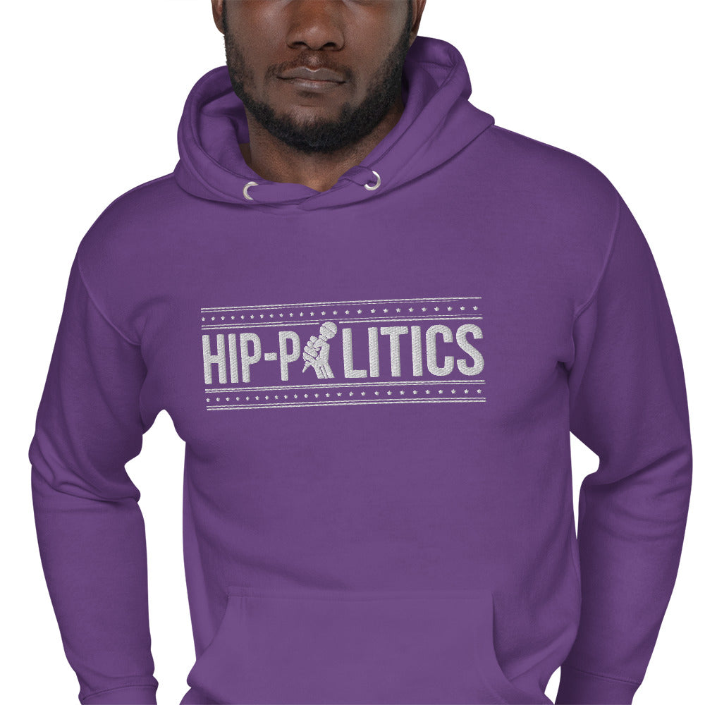 Hip-Politics Logo Premium Embroidered Hoodie